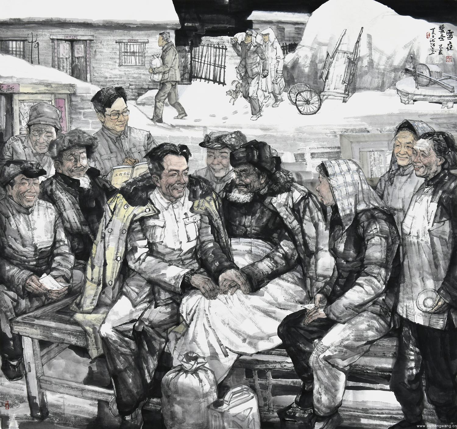 《雪夜暖冬》200X300CM 開封文化藝術職業技術學院 孫龍超副教授
