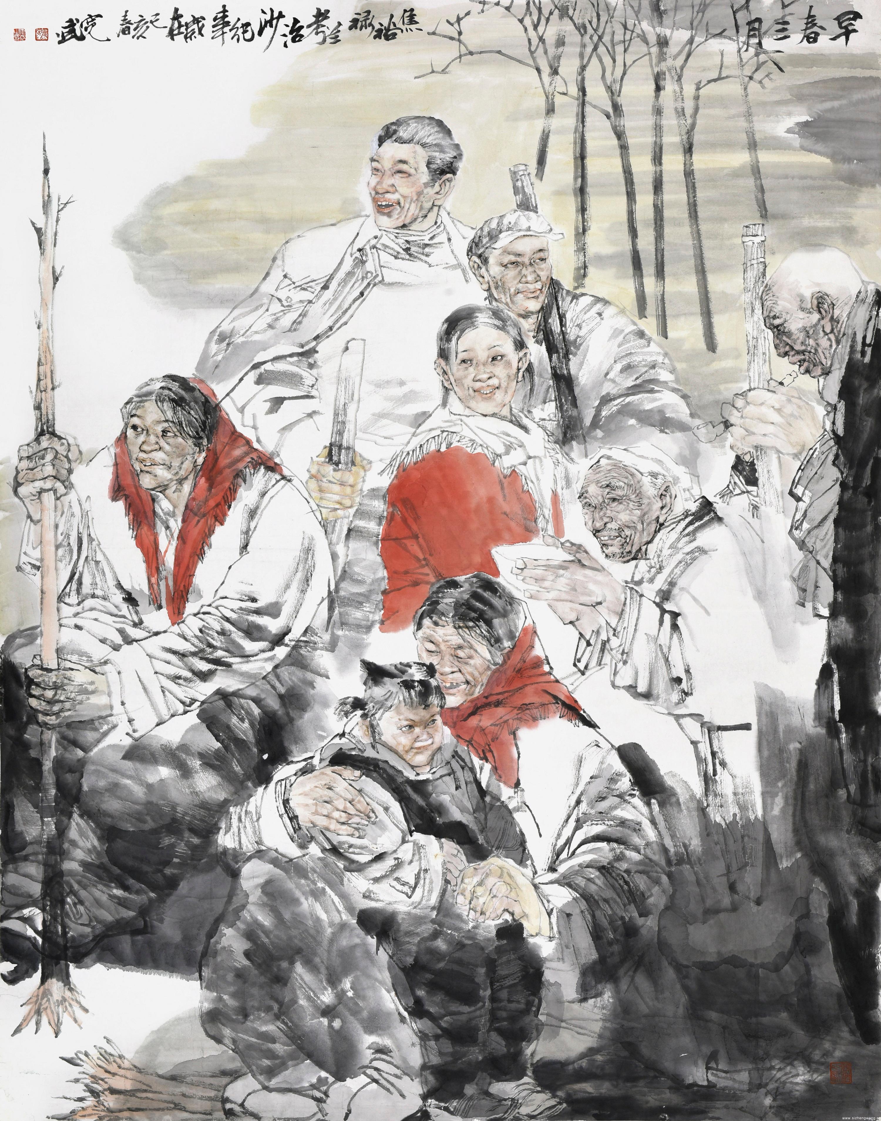  《早春三月》200X210CM 美術學院 張寬武教授